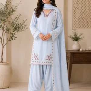 Women's Embroidered Farshi Kurta Set
