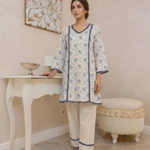 Trendy A Line Printed Farshi Set for Women