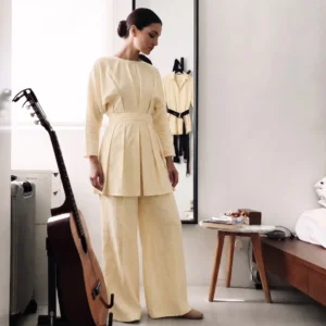 Khadi A Line Co-Ord Set for Women